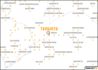 map of Tendinto