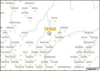 map of Tendo
