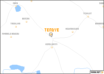 map of Tèndyé
