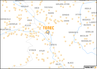 map of Teneč