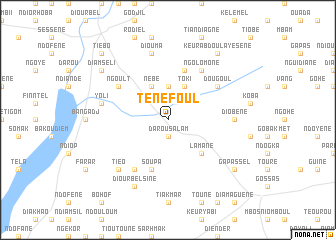 map of Ténéfoul