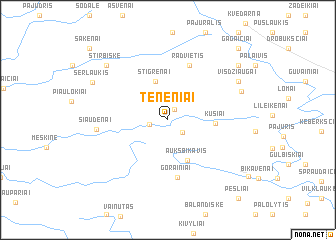 map of Teneniai