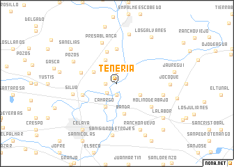 map of Tenería