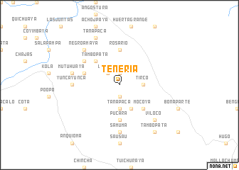 map of Tenería