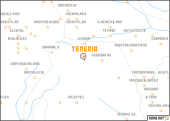 map of Tenería