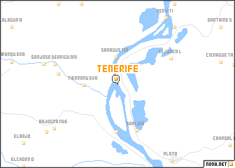 map of Tenerife