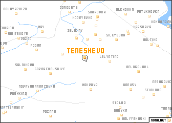 map of Teneshevo