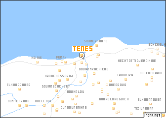 map of Ténès