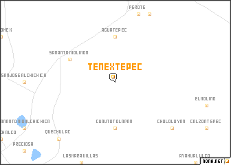 map of Tenextepec