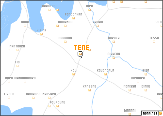 map of Téné