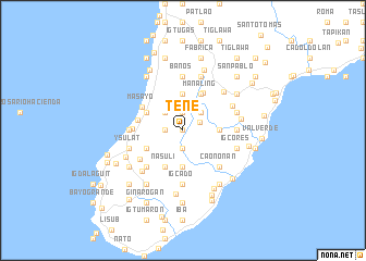 map of Tene