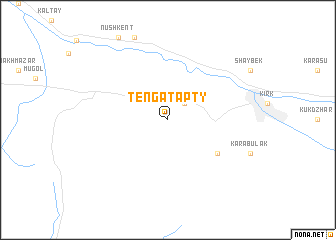 map of Tenʼgatapty