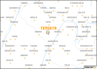 map of Tengeya