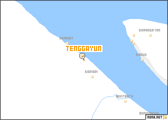 map of Tenggayun