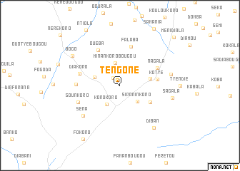 map of Tèngoné
