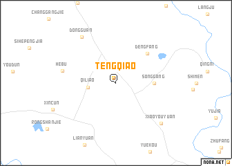 map of Tengqiao