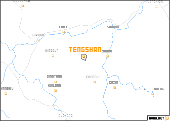 map of Tengshan