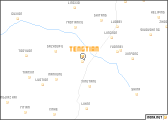 map of Tengtian
