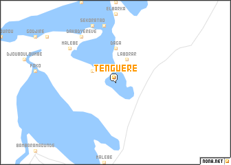 map of Tenguéré