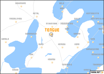 map of Tengué