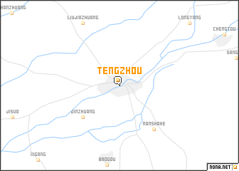 map of Tengzhou