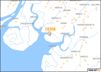 map of Tenia