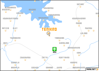 map of Ténikro