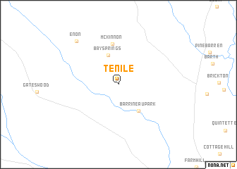 map of Tenile