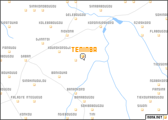 map of Téninba