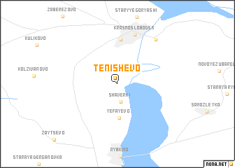 map of Tenishevo