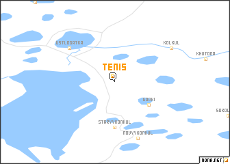 map of Tenis