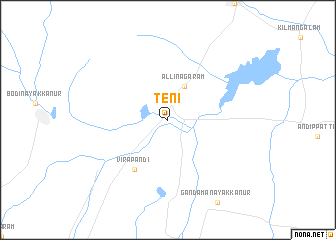 map of Teni