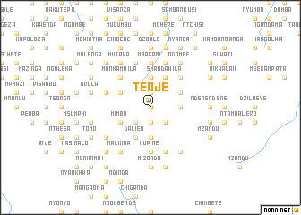 map of Tenje