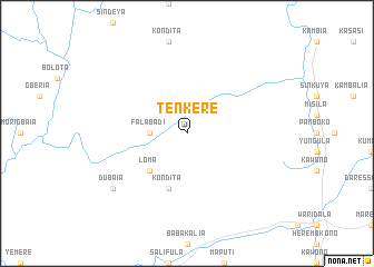 map of Tenkere