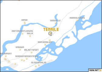 map of Ten Mile