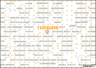 map of Tennagama