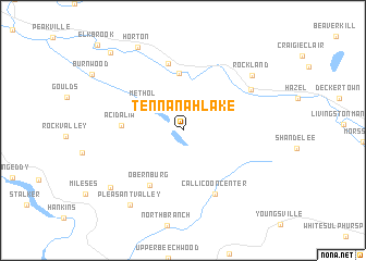 map of Tennanah Lake