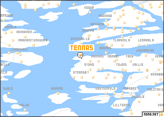 map of Tennäs