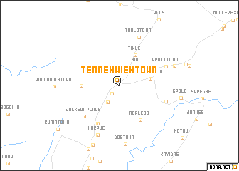 map of Tenneh Wieh Town