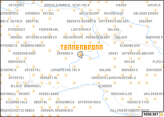 map of Tennenbronn