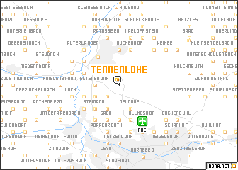 map of Tennenlohe