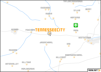 map of Tennessee City