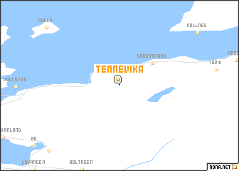 map of Tennevika