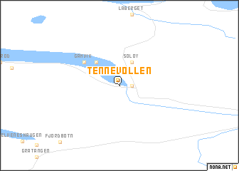 map of Tennevollen