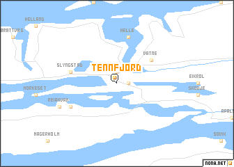 map of Tennfjord