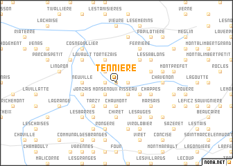 map of Tennière