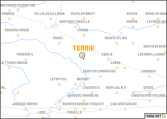 map of Tennie