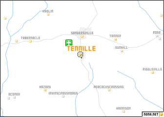 map of Tennille