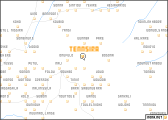 map of Tennsira