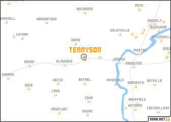 map of Tennyson